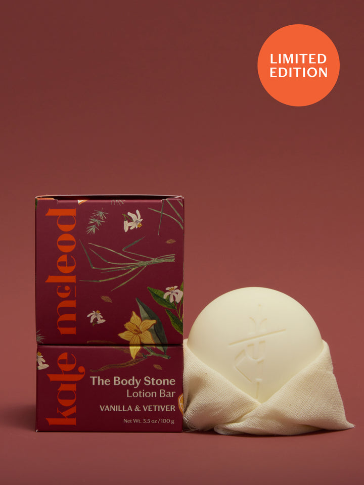 Vanilla & Vetiver | The Body Stone | Deep Moisturizing Lotion Bar